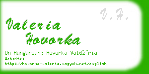 valeria hovorka business card